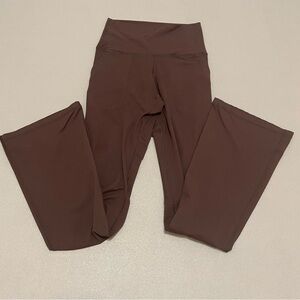 Aerie Offline small petite Brown Boot Flare leggings HI Rise Hugger athletic